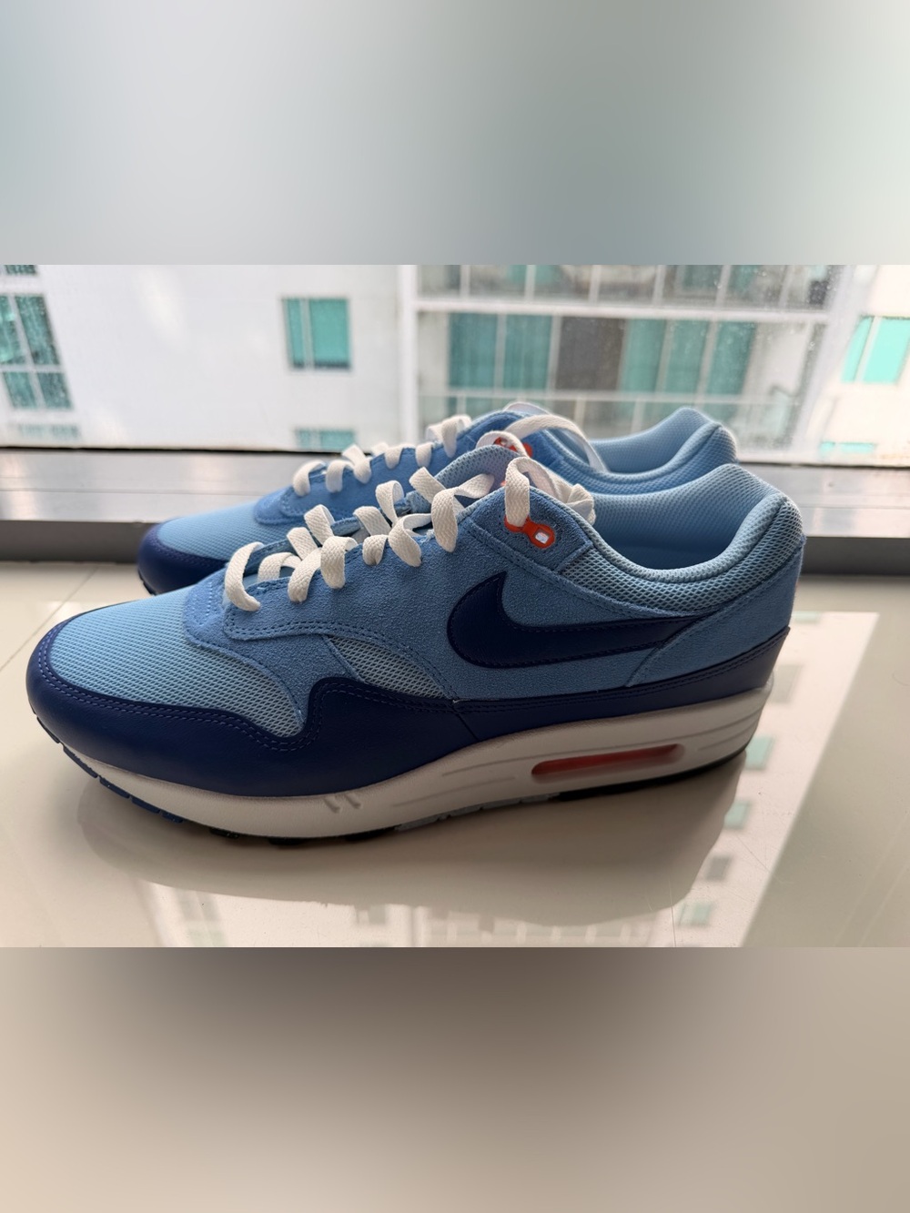 Nike Men's Air Max 1 Essential 'Psychic Blue' BNWOT - Picture 3 of 4